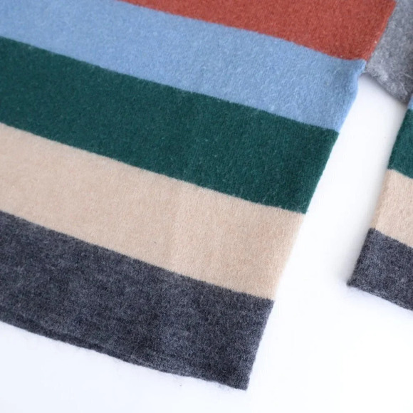 Part Two 35% Wool 33% Mohair Knit Grey, Red, Blue, Crewneck Sweater M - Picture 7 of 13